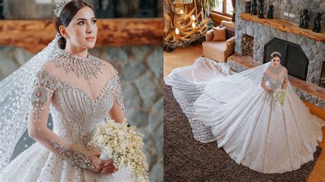 ara mina gown|Ara Mina Just Got Married and She Looked Every Bit。